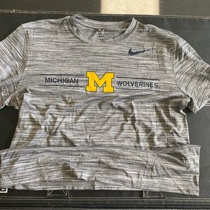 Official Michigan Wolverines SS Nike Drifit. Size Mens Large.